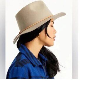 Brixton Wesley Wool Felt Fedora Hats in Light Tan Size M  unisex NWT!